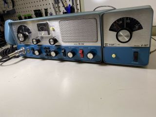 Vintage Knight Tr - 108 2 Meter Transceiver And V - 107 Vfo Ham Radio