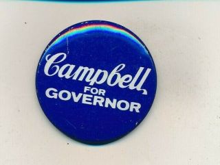 1986 Campbell For Governor 1 1/2 " Litho South Carolina Sc Campaign Button