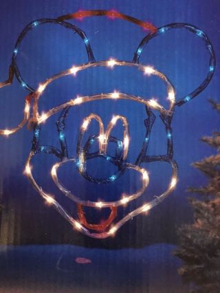 Vintage Disney Mickey - Mr.  Christmas - Light Rope Sculpture - 1997 3