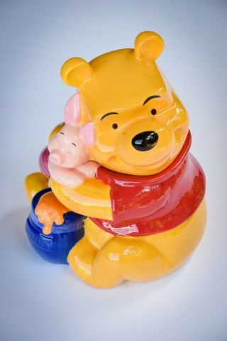 Disney Winnie The Pooh Hugging Piglet Cookie Jar Westland Htf