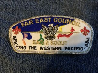 Vintage Bsa,  Far East Council Western Pacific Eagle Scout Shoulder Patch