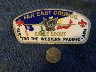 Vintage BSA,  Far East Council Western Pacific Eagle Scout Shoulder Patch 2