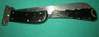 Vintage Ww2 Wwii Cattaraugus Usa Pilot Folding Survival Machete Knife W/ Guard