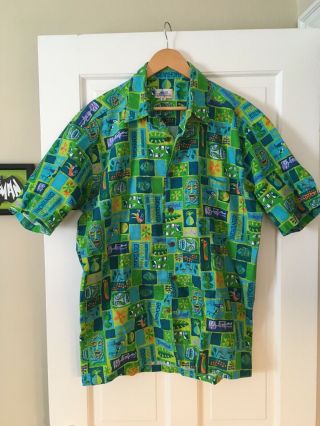 Shag Josh Agle Disneyland 50th Enchanted Tiki Room Aloha Tiki Shirt Size Xl