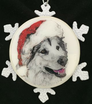 Alaskan Malamute Dog Christmas Ornament