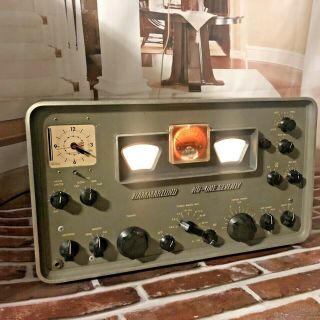Vintage Hammarlund Hq - One Seventy Ham Radio Receiver 170 Telechron Clock