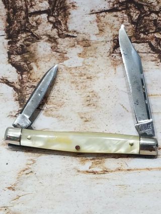 Vintage Usa Case Xx 1920 - 40 9233 Lp Faux Pearl Pocket Knife