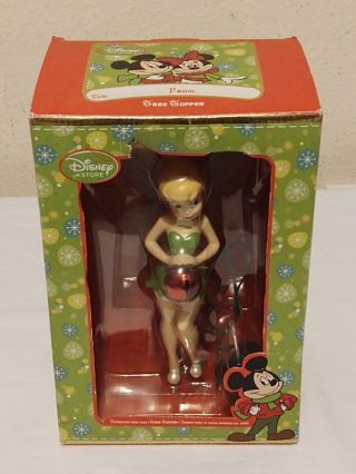 Disney Tinkerbell 2012 Christmas Tree Topper With Light Up Fiber Optic Wings
