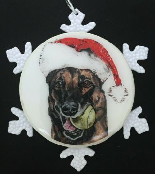 Belgian Malinois Dog Christmas Ornament