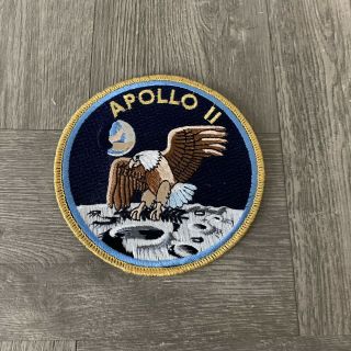 Apollo 11 Authentic Patch Nasa Space Moon Landing Eagle Crater