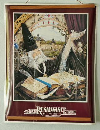 The Texas Renaissance Festival 20th Anniversary 1974 - 1994 Poster 22 X 28 Rolled