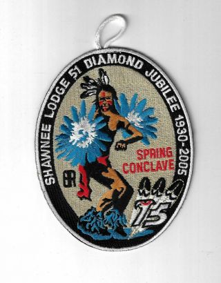 Oa 51 Shawnee 1930 - 2005 Fall Reunion Patch Wht Bdr.  Greater St.  Louis Area Mo [f