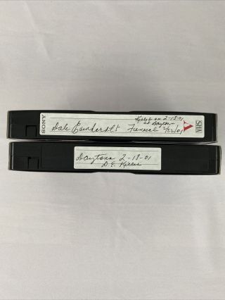 NASCAR vintage VHS Tapes Earnhardt Sr Last Race And Funeral 30 Tapes Total 2