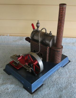 Vintage Wilesco Live Steam Plant With Boiler And Engine Unit