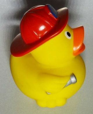 Firefighter Rubber Ducky 3.  25 