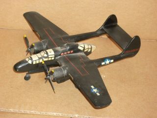 8 1/2 " X 11 " Ww Ii Wooden P - 61 Black Widow Vintage Model