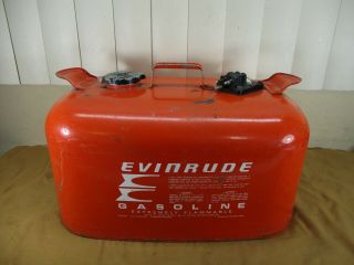 Vintage Evinrude 6 Gallon Marine Outboard Boat Motor Gas Can