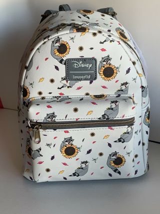 Loungefly Disney Pocahontas & Meeko Sunflowers Mini Backpack And Matching Wallet 2