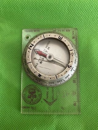 Vintage Silva System Boy Scouts Of America Bsa Map To Field Compass Ruler