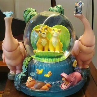 Disney Store Lion King Musical Snow Globe Simba 