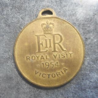 Australia 1954 Qeii Royal Visit Victoria Medal