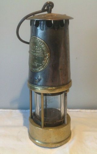 Vintage Brass Miners Lamp Protector Light & Lighting Manchester Mc40 No.  83
