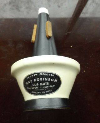 Wow Wonderful Vintage Ray Robinson Trumpet Cornet Cup Mute Improv