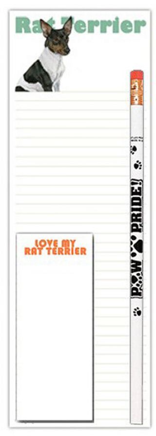Rat Terrier Notepad & Pencil Gift Set