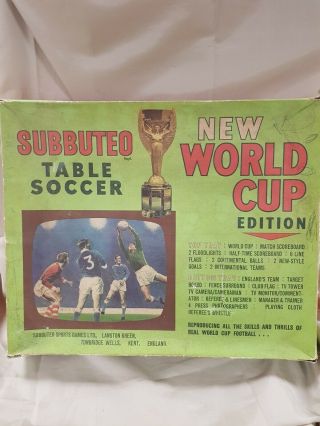 Vintage Subbuteo World Cup Edition Table Football Incomplete