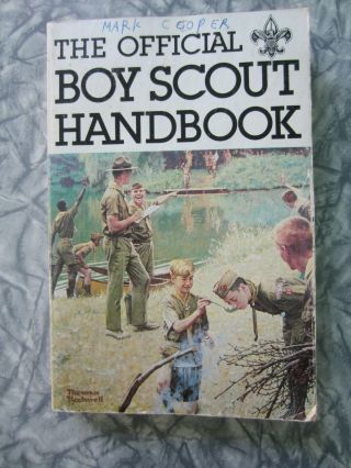 Bsa The Official Boy Scout Handbook 1979 Norman Rockwell Cover