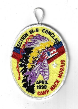 April 1998 Oa Conclave Section Vi - N Camp Mack Morris Wht Bdr.  [clv - 1102]