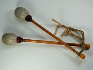 Antique Bass Drum Mallets Beaters Drum Sticks