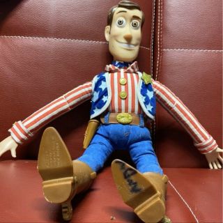 Toy Story Rare 16 " Usa Stars & Stripes Talking Pull String Woody