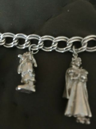 DISNEY SNOW WHITE CHARM BRACELET LIMITED EDITION STERLING SILVER 2
