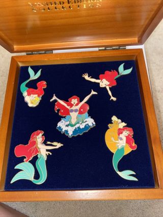 Disney ' s The Little Mermaid Limited Edition Boxed Pin Set 1500 2