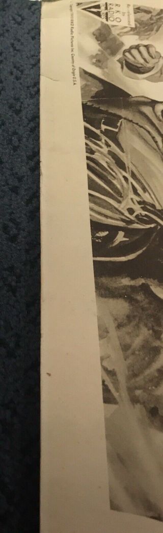 Vintage Tall In The Saddle Movie Poster Black & White 22x28 John Wayne 3