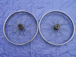(2) Vintage Worksman 36 Hole 24 X 2.  125 Rims,  Possibly For Whizzer Scooters 3