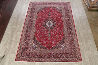 Vintage Traditional Floral Oriental Area Rug Wool Hand - Knotted Living Room 8x11 2