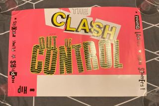 Vintage - The Clash 1984 - Out Of Control Tour/gig Poster - 18 X12
