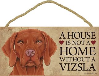 Vizsla Wood Dog Sign Wall Plaque 5 X 10,  Bonus Coaster