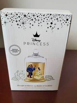 Disney Beauty and the beast glass candle 3