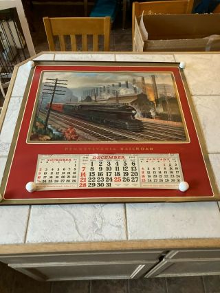 1941 - 42 Pennsylvania Railroad Calendar 28x29 Poster Size The Steel King Vintage