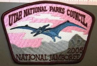 Utah National Parks Council 508 Oa 2001 Jamboree Pterodactyl Dinosaur Jsp Patch