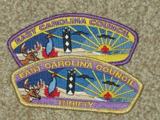2 East Carolina Council Fos Csp Thrifty - Purple And Gold Mylar Borders