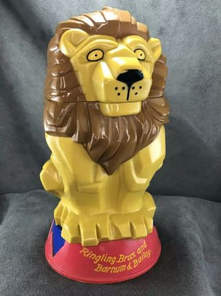 Retro Ringling Brothers Circus The Greatest Show On Earth Flip Cup Mug Lion Vtg