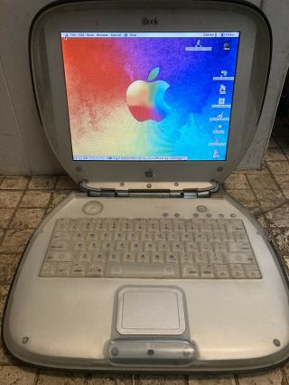 Vintage Apple Macintosh Ibook Clamshell Graphite Se G3 366mhz