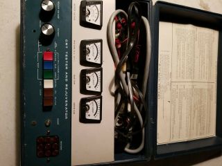 Vintage Heathkit Crt Tester And Rejuvenator,  Model It - 5230 With Adapters
