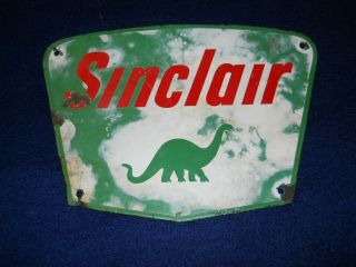 Vintage Oil/gas Porcelain Sinclair Gas Pump Sign