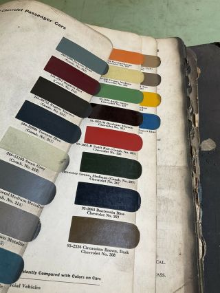 DUPONT DUCO DULUX Paint Chip Service Bulletins 1936 - 1938 Vintage Shop Book 3
