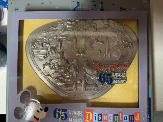 Disneyland Park 65th Anniversary Park Map Limited Edition 1500 Jumbo Pin In Hand
